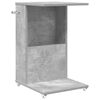 vidaXL Mesa Lateral Cinzento 40 x 35 x 60 cm Derivados de Madeira