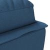 vidaXL Chaise lounge com almofadões tecido azul