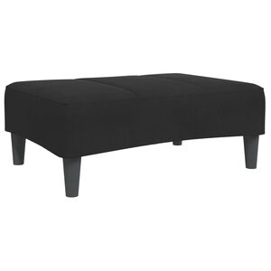vidaXL Apoio de p&eacute;s 77x55x31 cm veludo preto