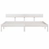 vidaXL Estrutura de cama super king 180x200 cm pinho maci&ccedil;o branco