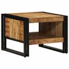 vidaXL Mesa de centro 50x50x38 cm madeira de mangueira &aacute;spera maci&ccedil;a