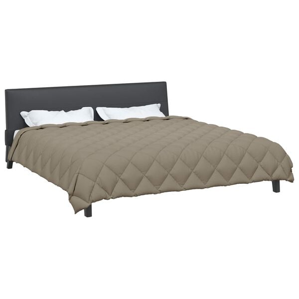 vidaXL Edredom de Inverno Cinzento-claro 220 x 260 cm Microfibra