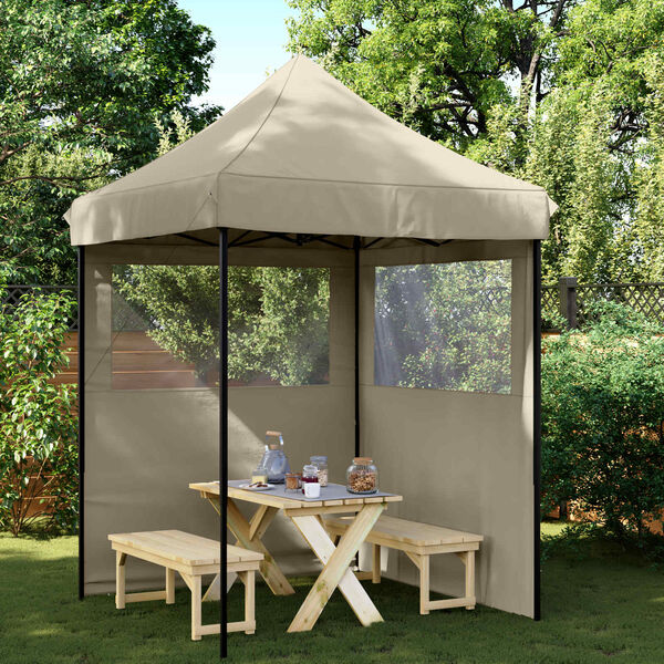 vidaXL Tenda de Festa Cinzento-acastanhado 200 x 200 x 306 cm