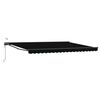 vidaXL Toldo Retr&aacute;til El&eacute;trico Preto e Anthracite 4 &times; 3 m
