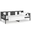 vidaXL Sof&aacute;-cama 80x200 cm madeira de pinho maci&ccedil;a cinzento