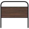 vidaXL Cabeceira de cama 107cm derivados madeira/a&ccedil;o carvalho castanho