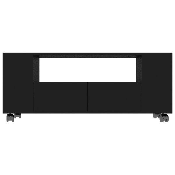 vidaXL M&oacute;vel de TV 120x35x48 cm derivados de madeira preto