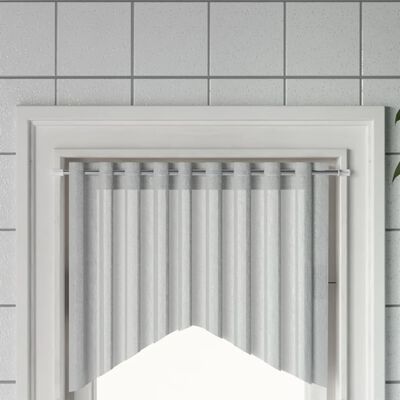 vidaXL Varões para cortinas 2 pcs 40-60 cm alumínio branco e prateado