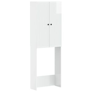 vidaXL Arm&aacute;rio de banheiro EDE Branco Brilhante 66 x 25,5 x 190 cm