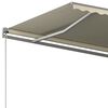vidaXL Toldo autom&aacute;tico independente 500x300 cm cor creme