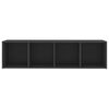 vidaXL Móveis de TV 3 pcs 142,5x35x36,5 cm contraplacado cinzento