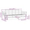 vidaXL Sofá-cama com gavetas 80x200 cm madeira de pinho maciça