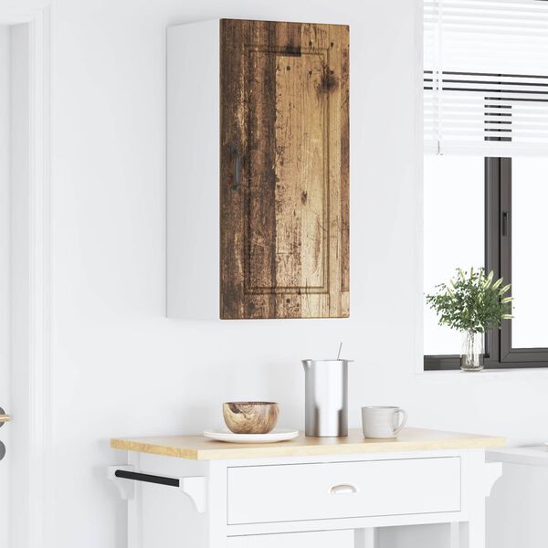 vidaXL Arm&aacute;rio de Cozinha com porta Madeira antiga 40 x 31 x 80 cm