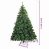 vidaXL Árvore de Natal Articulada Artificial Verde 240 cm PVC, aço