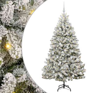 vidaXL &Aacute;rvore de Natal Artificial 180 cm 300 LED Branco quente
