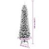 vidaXL &Aacute;rvore de Natal Artificial Branco 240 cm PVC, Metal e Pl&aacute;stico