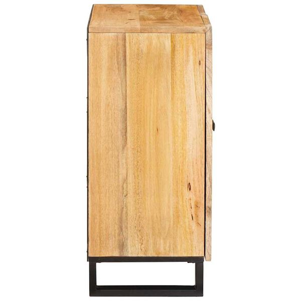 vidaXL Buffet Castanho 60 x 33 x 75 cm Madeira de manga maci&ccedil;a
