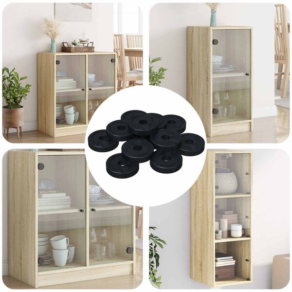 vidaXL compat&iacute;vel com Arruela Plana 36000 pcs Preto &empty;15 x 3 mm