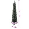 vidaXL &Aacute;rvore de Natal Artificial Verde 240 cm PVC, Pl&aacute;stico e A&ccedil;o