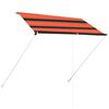 vidaXL Toldo retr&aacute;til 200x150 cm laranja e castanho