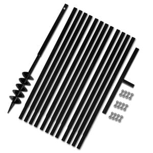 Broca de solo manual 100 mm com tubo de prolongamento 13 m a&ccedil;o