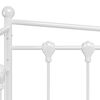 vidaXL Estrutura sofá-cama de puxar 90x200 cm metal branco