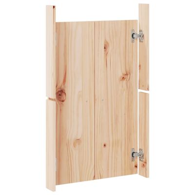 vidaXL Portas de cozinha para exterior 2 pcs 50x9x82 cm pinho maciço