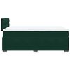 vidaXL Cama boxspring com colch&atilde;o 120x200 cm veludo verde-escuro