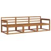 vidaXL Conjunto de Sof&aacute;s para Exterior 3 pcs Natural