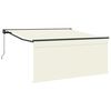 vidaXL Toldo retr&aacute;til Creme 350 x 250 cm Poli&eacute;ster e Alum&iacute;nio