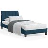 vidaXL Cama com colch&atilde;o Hanko 90x200 cm veludo azul