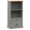 vidaXL Estante VIGO 60x35x114,5 cm madeira de pinho maci&ccedil;a cinzento