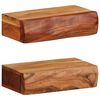 vidaXL Prateleiras parede 2 pcs 30x17x8 cm madeira de ac&aacute;cia maci&ccedil;a