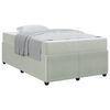 vidaXL Estrutura da Cama Cinzento-claro 120 x 190 cm tecido