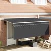 vidaXL Toldo Retr&aacute;til Antracite 350 x 200 cm tecido
