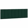 vidaXL Almofad&atilde;o de cabeceira Hanko 160 cm veludo verde-escuro