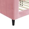 vidaXL Sof&aacute;-cama 100x200 cm veludo rosa