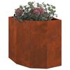vidaXL Vaso de Canto Ferro Enferrujado 45 x 45 x 50 cm A&ccedil;o corten