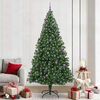 vidaXL &Aacute;rvore de Natal Artificial Verde 240 cm PVC, A&ccedil;o e Pl&aacute;stico