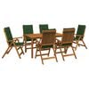 vidaXL Conjunto de jantar de jardim de 7 pe&ccedil;as Natural