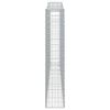 vidaXL Cestos gabião arqueados 10 pcs 400x30x160/180 ferro galvanizado