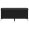 vidaXL Banco de arruma&ccedil;&atilde;o 102x42x45 cm derivados de madeira preto