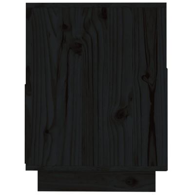 vidaXL Móvel de TV 140x37x50 cm madeira de pinho maciça preto