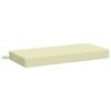 vidaXL Almofada de Banco SOEST 100% Poli&eacute;ster Creme 60 x 40 x 8 cm