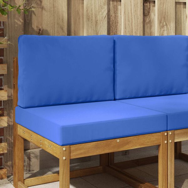 vidaXL Almofada para Sof&aacute; Externo 2 pcs Turquesa Poli&eacute;ster