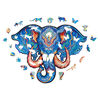 UNIDRAGON Puzzle de madeira 194 pcs Eternal Elephant Medium 34x26 cm