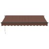 vidaXL Toldo retr&aacute;til manual 350x250 cm castanho