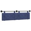 vidaXL Cabeceira Suspensa Azul Pol&iacute;cia 190 x 55 x 5 cm Veludo
