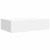 vidaXL Prateleira de parede com gaveta MDF 40x23,5x10 cm branco