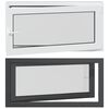 vidaXL Janela de por&atilde;o RISOR 120 x 60 cm PVC e Vidro Antracite